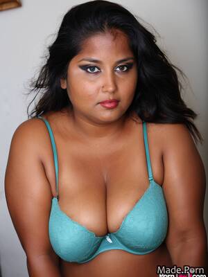 indian nude glamour - Porn image of 40 indian nude chubby gigantic boobs dark woman created by AI