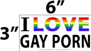 Gay Yeti Porn - Witty Yeti's I Love Gay Porn Bumper Sticker 10 Decal Prank Pack. Ram a  Mighty Rod of Unadulterated Ego-Shattering Insecurity Through The Heart of  All Your Friends. A Practical Gift That Keeps