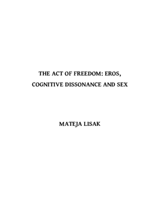 black naturalist sex - PDF) The Act of Freedom: Eros, Cognitive Dissonance and Sex | Mateja Lisak  - Academia.edu