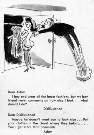 1950s erotica cartoons - Dear Adam... Bob Tupper's 1950s Comics For The Sexually Troubled - Flashbak