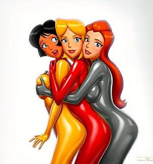 anime lesbians in latex - Totally spies lesbians