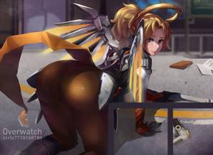 hentai cameltoe upskirt o - Mercy from Overatch by