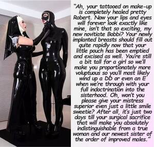 latex tg caption slut - Robert or should we say Roberta is a very lucky lady to have such a caring  Mistress.