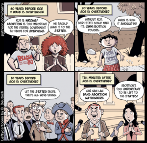 cartoon porn pregnant abortion - Cartoon: Abortion Should Be Decided By The States | Alas, a Blog