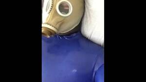 Gas Mask Midget Porn - Jerking off in Neck Entry Latex Catsuit and Russian Gas Mask - Pornhub.com