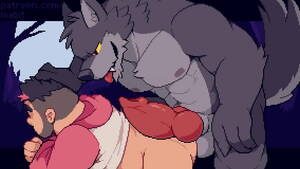 Gay Furry Werewolf Porn - pixelated werewolf fuck - XVIDEOS.COM