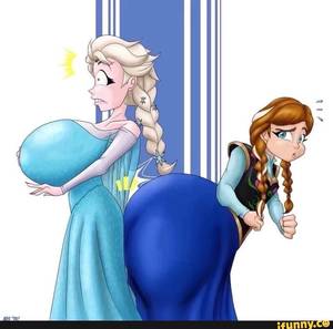 boob growth cartoon - Frozen in expansion