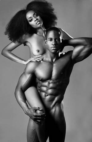 ebony couples nude - Very beautiful picture more like art