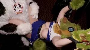 Furry Costume Sex - Lusty teen with big tits enjoys a hard fuck in a furry costume. Free  hardcore HD porn