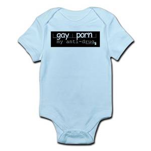 Baby Gay Porn - Black Anti-drug Gay Porn Infant Creeper