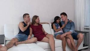 fun friends group sex - Wild group sex-action with four beautiful friends having fun