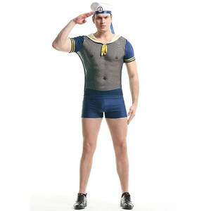 Male Costume Porn - Men Mesh See-through Porn Costume Sexy Role Play Sailor Lingerie Set Male  Gay Nightclub Rave Outfit Erotic Devil Cosplay Uniform | Fruugo BE