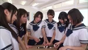 Japanese Schoolgirl Sex Games - ... Pretty Japanese schoolgirl take off panties for a wild sex game ...