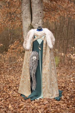 Medieval Furry Porn - Women's Cloak Medieval Fur Collar Winter by WindblownFlower