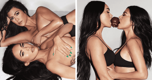 megan fox celebrity sex tapes - Megan Fox and Kourtney Kardashian go topless for raunchy Skims underwear  photoshoot - MEAWW