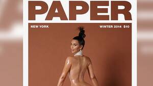 Kim Naked Porn - Kim Kardashian Leaves Little to Imagination in Raciest Magazine Cover Yet -  ABC News