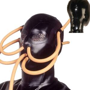 latex gimp bondage anal - Amazon.com: Vilpory Latex Mask Head Mask Rubber Masks Mouth Gag Ball Gag  Full Face Mask with Nose and Mouth Tube SM Fetish Role Play Mask Erotic Sex  Toys for Couple : Health