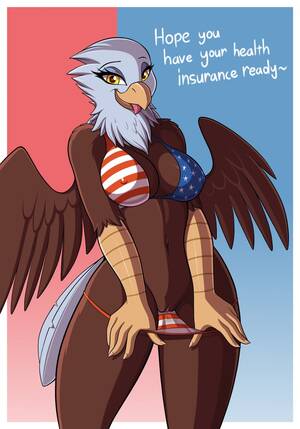 Eagle Porn - X ä¸Šçš„Drako (COMMISSIONS CLOSED)ï¼šã€ŒGoverment sponsored healthcare eagle!  Disliamer: This piece of furry porn art was not actually sponsored by the  US goverment. #NSFW #furry #yiff https://t.co/gyPJkG4rGtã€ / X