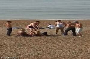 british naturists beach sex - Couple have sex on Brighton Beach in broad daylight in front of children |  Daily Mail Online