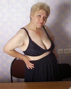 black plump mature - blonde fat granny