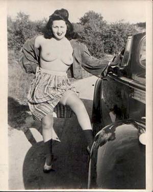 bw vintage nude sex - Vintage Cars & Girls, 1920's â€“ 1940's