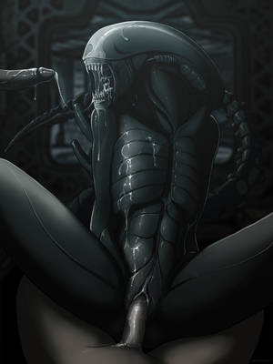 Female Xenomorph Pussy - alien alien_(franchise) cum erection female group group_sex human  interspecies male mammal netherwulf not_furry