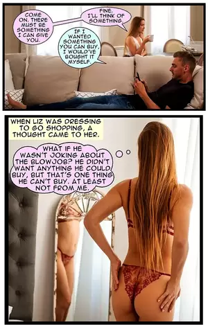 Mature Blowjob Captions - Sister's Birthday Blowjob in Lingerie - Porn Comics XXX