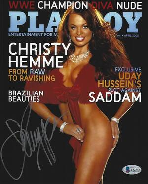 Christy Hemme Porn - Christy Hemme Signed 8x10 Photo BAS COA WWE April 2005 Playboy Magazine  Picture | eBay