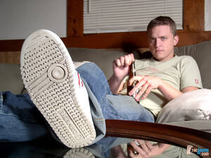 Converse Fetish - Justin's Cock, Converse Sneakers, White Socks, and Bare Feet - Male Feet  Blog