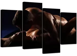 big black nude art - Large Black Brown Nude Bedroom Canvas Wall Pictures XL Art Prints 4133 |  eBay