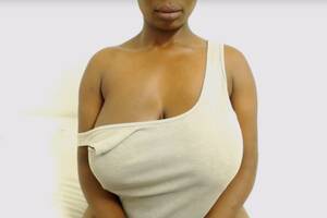 afro big natural tits ebony - Black Girl with Huge Natural Boobs Porn Pic - EPORNER