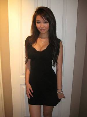 asian hottie tight dress - Sexy Asian girl in tight dress