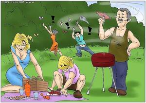 All In The Family Porn Toond - Family ties fun on the picnic | Porn Comics