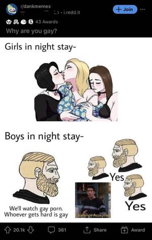 Lesbian Threesome Memes - This might be the worst girls vs boys meme I've ever seen :  r/AreTheStraightsOK