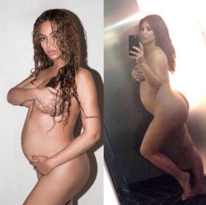 kim kardashian pregnant naked - Kim vs Beyonce: Who looks better naked and pregnant?