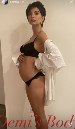 demi moore upskirt panty - Pregnant Emily Ratajkowski recreates iconic Demi Moore maternity shoot |  Page Six