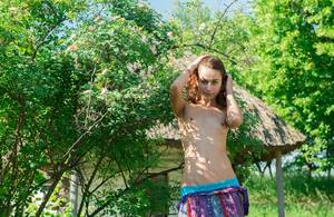 ibt teens small boobs - Skinny russian teen with small tits at country. 19 photos