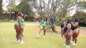 black bbw porn sport - BBW Sports, Curvy BBWs Playing Football in Sexy Suits Video â€“ African BBWs