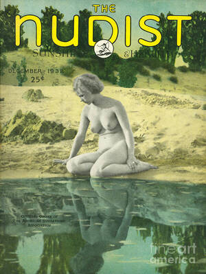 hd nudist naked - The Nudist 1938 1930s Usa Nudes Naked Art Print by The Advertising Archives  - Fine Art America