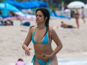 nude beach ass videos - Camila Cabello Flaunts Butt, Abs In A String Bikini In New Photos
