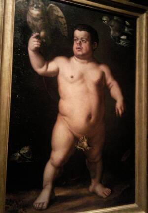 funny black midget naked - Naked dwarf revealed again in painting