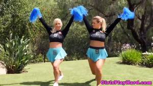 Cheerleader Lesbian Captions - Cheerleading lesbian facesitting on lover