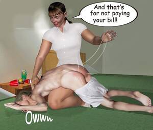 bare ass otk spanking art - forgot the billsâ€¦. -a deviant folk