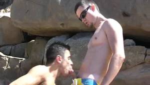 Australian Star Josh Harris - Hot guys having sex on the beach