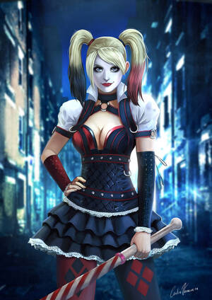 Harley Quinn Arkham Knight Porn Tumblr - thecyberwolf: Harley Quinn - Batman: Arkham Knight Fan Art Created by  Carlos Vasseur (Kermad) Tumblr Porn