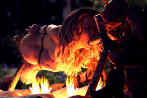 Cannibals Roasting Woman 3d Porn - Rule 34 - 3d adventurer all the way through bad end bound campfire cannibalism  cooking defeat defeated defeated heroine female goblin goblin male  gynophagia human impaled literal spitroast meat naked nude female