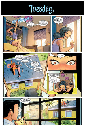 Martian Manhunter Black Canary Porn Comic - starfire sunbathes in the nude ...