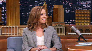 Aubrey Plaza - Watch The Tonight Show Starring Jimmy Fallon Clip: Aubrey Plaza Used to  Rent Porn to Her Small-Town Neighbors - NBC.com