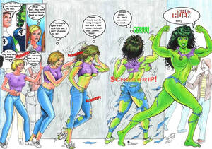 He She Porn Tranformation - She-Hulk Transformations - Page 1 - Comic Porn XXX