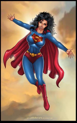 Black Superwoman Cartoon Porn - Commission: Earth11 SUPERWOMAN by johnbecaro.deviantart.com